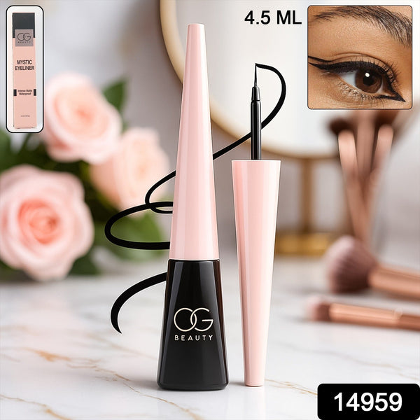 OG Beauty Mystic Eyeliner showcasing precision brush tip for sharp application