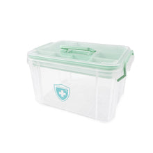 Medical container with secure snap lid for safety