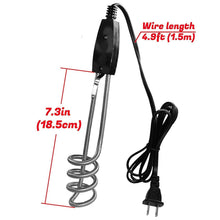 Side view of the 1000W electric water heater rod.
