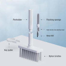 Ergonomic soft brush for effective keyboard cleaning.