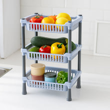 Multipurpose 3-layer basket rack for neat and practical storage