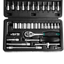  46pcs Metal Socket Set (Black, 46pcs) - packaging shot