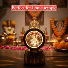 Side view of Bajrang Bali crystal ball LED night lamp
