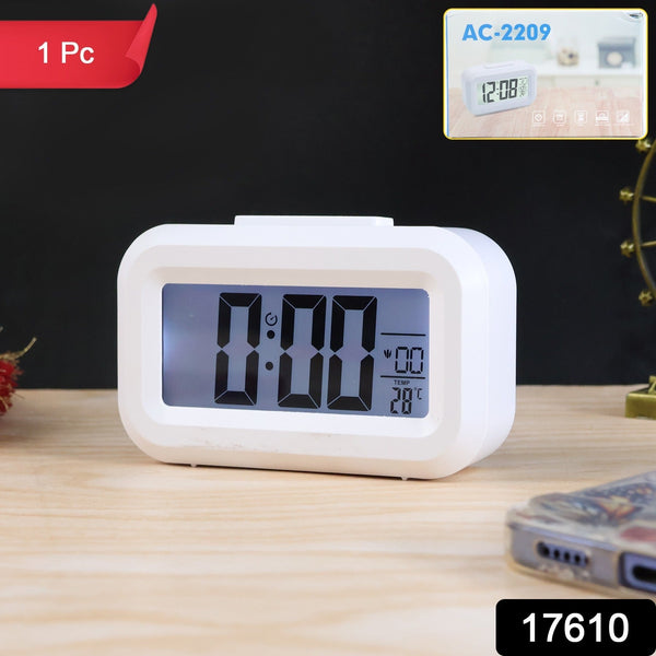 A white digital clock shows 0:00 and 28 degrees Celsius, with a small inset image of the clock displaying 12:08.
