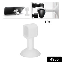 Mixed color silicone door stopper with self-sucking suction cup