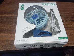  personal cooling fan with its USB charging cable, ready for use.