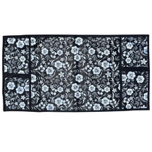 Top view of a microwave cover showcasing its functional design and fabric texture.