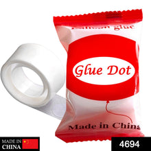 Pack of 100 transparent glue dots, ideal for various craft and decoration needs.
