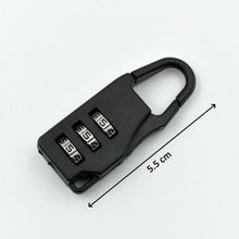 A person demonstrating how to set the combination on the 3-digit lock.