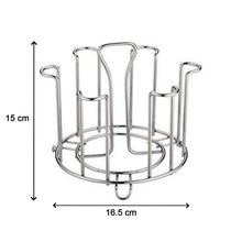 Kitchen glass organizer in a modern Indian kitchen setting.