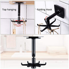 Rotatable wall hooks with 180-degree vertical flip securely installed