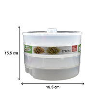 The Storenzo Sprout Maker 4 Layer on a kitchen counter, a convenient kitchen essential.