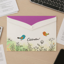 Button closure floral documen