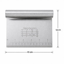 Multipurpose steel scraper for dough, icing and cleaning