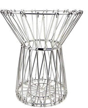 Versatile foldable fruit basket holding fresh apples and oranges, ready for display.