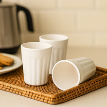 Small Plastic Coffee / Tea Cups Reusable Plastic Cup Mug(3 Pcs Set)