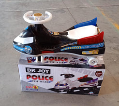Rear view of Police Ride-On Toy Car showing sturdy build and spacious seating base