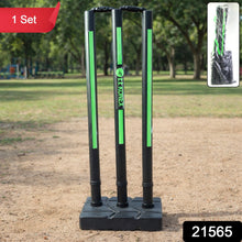 Heavy base cricket stumps ideal for backyard cricket training