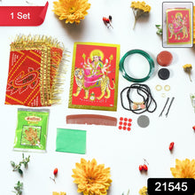 Complete pooja decoration box with traditional Mataji shringar accessories