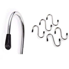 Durable stainless steel S-shaped hook, ideal for heavy items.