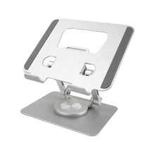 Laptop placed securely on the Phonixio adjustable stand, improving desk ergonomics.