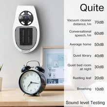 Quiet Portable Electric Heater providing warmth in a cozy home environment.