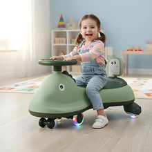 Ride on swing car for kids with musical sounds and wheel control