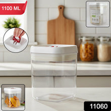Transparent lock and seal kitchen storage box for organised pantry