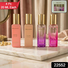 Perfume combo pack featuring four travel-sized Eau de Parfums for women
