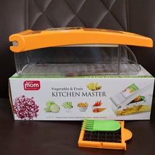 Supermom vegetable and fruit chopper displayed on kitchen counter for easy access