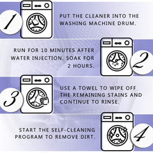 Washing machine cleaning tablets with refreshing lavender fragrance.