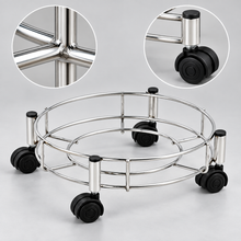 Gas Cylinder Trolley – Stainless Steel with Heavy-Duty Wheels | Indo Glow