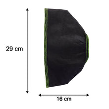 Front view of compact foldable fabric storage box