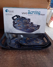 Plastic serving trays displayed in modern kitchen setting ready for use