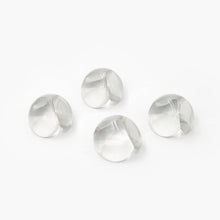 Effective clear corner protectors on a table edge, pack of 4.