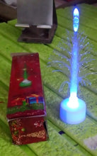 The LED tree candle light packaged, ready for gifting.