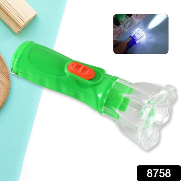 Small Plastic Torch for Kids, Plastic LED Flashlight Torch, Beautiful Attractive Good Gift Item, Pocket Torch for Kids (1 Pc)