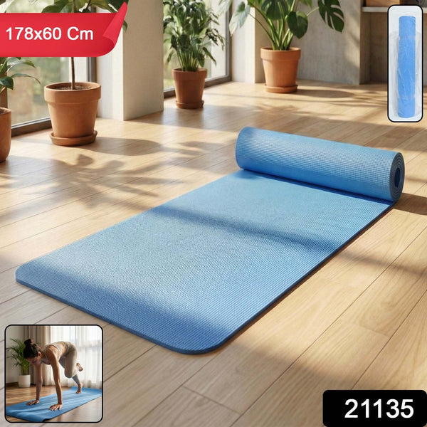 Close-up of textured surface on non-slip yoga mat for enhanced grip