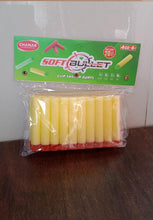 Multiple soft foam refill darts for toy guns displayed.