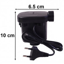 Informative size guide for the portable electric air pump inflator.