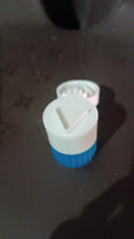 Front view of the Organivo 4-in-1 portable pill cutter, crusher, and storage box.