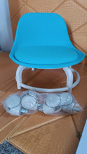 Durable polypropylene base and universal wheels of low rolling stool