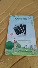 Side profile of the thin Oblivion LCD writing tablet, highlighting its portability.