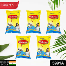 Vishwas cottonseed oil for cooking, 100% pure and refined, 5-pack set.