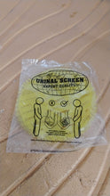 Urinal screen deodorizer mats installed in men's washroom for effective splash and odor control.