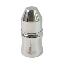 Easy to clean stainless steel baby feeding bottle with BPA-free nipple