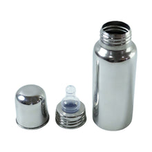 Wide mouth stainless steel baby feeding bottle 250ml for easy cleaning