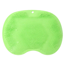 Foot cleaning silicone mat with anti-slip texture for shower use