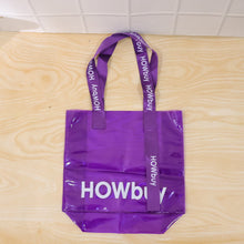 Lifestyle image of transparent carry bag in use