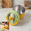 Stainless steel leak-proof lunch box in vibrant color with spoon compartment